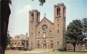 Canandaigua New York 1950s Postcard St. Mary's Catholic Church