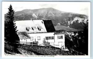 RPPC Waldfreundehütte on the Obersberg AUSTRIA Postcard