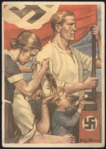 3rd Reich Germany NSDAP 1931 Donation Propaganda Postcard Opferkarte Gau  111476