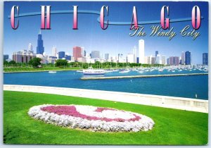 Postcard - View from the Shed Aquarium, The Windy City - Chicago, Illinois