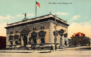 Postcard Post Office in New Brighton, Pennsylvania~121188