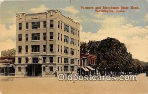 Farmers & Merchants State Bank Washington, Iowa, USA Unused 