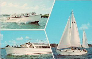 Williams Marine Ltd Hamilton Bermuda Boat Tours Cruises Unused Postcard F65