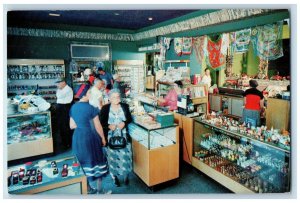 c1950's Covey's Little America Shop Travel Center Interior Granger WY Postcard 