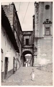 TAXCO de ALARCON GUERRERO MEXICO~VIEW OF PASSAGE WAY~ REAL PHOTO POSTCARD 1920s