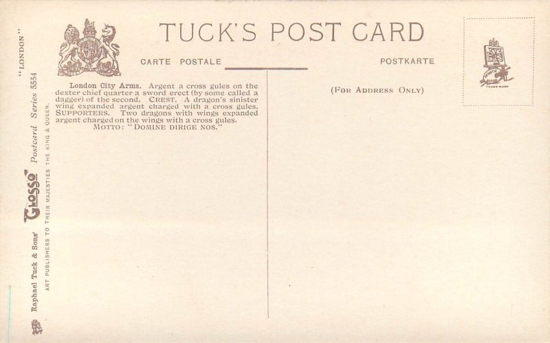 United Kingdom England London City Arms multi views real photo postcard