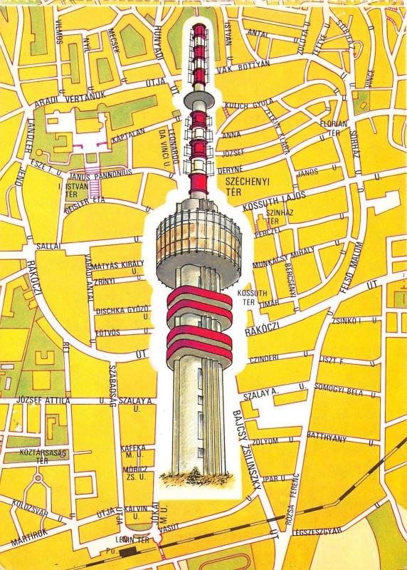 BC60239 Maps Cartes geographiques Hungaria Pecs