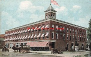 OH, Bryan, Ohio, Christman Hotel, Exterior View, Hugh C Leighton