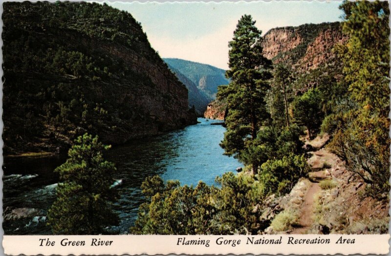 The Green River Flaming Gorge National Recreation Area Postcard PC475