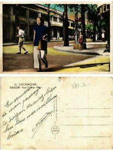 CPA AK SAIGON Rue Catinat 1946 VIETNAM INDOCHINE (463399)