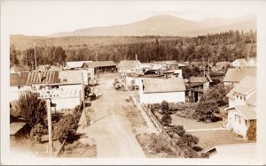 Hazelton BC Main Street Birdseye Wrathall Real Photo Postcard H25