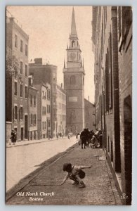 Old North Church  Boston  Massachusetts  Postcard