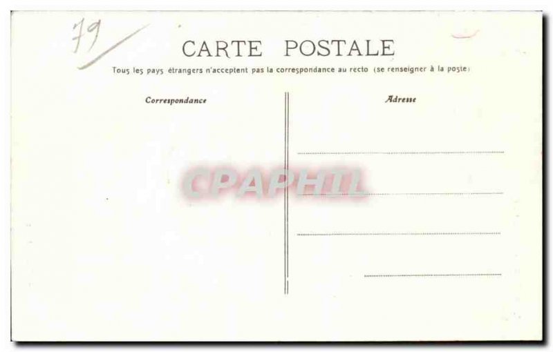 Old Postcard Niort The castle