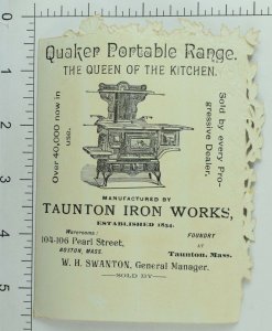 Taunton Iron Works Portable Range Die-Cut Sailboat Men Sea Night Moon &U