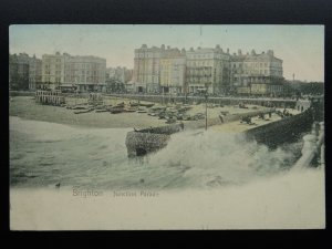 East Sussex BRIGHTON Junction Parade & Beach c1904 Postcard by S Hellier