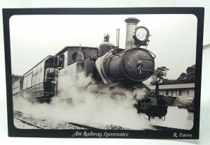 Steam Locomotive on Abt Railway Queenstown Strahan Australia Vtg Postcard