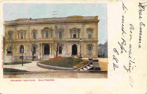 Peabody Institute Baltimore Maryland 1905 postcard