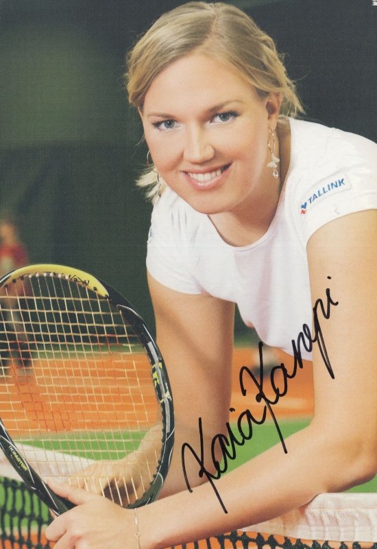 Kaia Kanepi Estonia Tennis Champion Hand Signed Photo