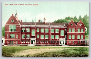 Portland Oregon~Front of Portland Academy~Vintage Postcard