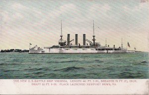 USS Virginia, Battleship, Ship, US Navy, Pre-1907 Military, Great White Fleet