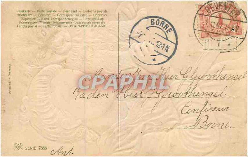 Postcard Modern Child Dog