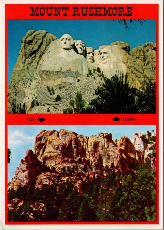 Unused Post Card South Dakota Vintage Mt Rushmore