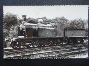 CR Caledonian Railway LOCOMOTIVE No.123 - Old RP Postcard by Valentine