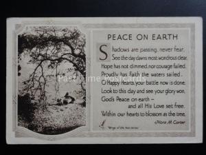 Verse & Poem: PEACE ON EARTH - SHADOWS ARE PASSING, NEVER FEAR by Nora M. Carter