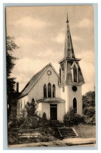 Vintage 1930's Photo Postcard St. James Episcopal Church Cedartown Georgia