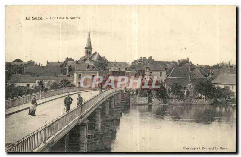 The Suze Postcard Old Bridge Sarthe