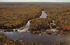 Lower Tahquamenon Island Aerial View Tahquamenon Falls MI 