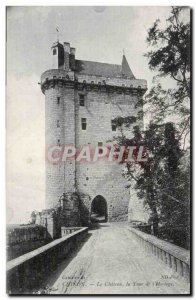 Chinon Old Postcard The castle tower of & # 39horloge