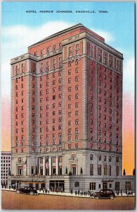 Hotel Andrew Johnson Knoxville Tennessee TN Street View Building Postcard