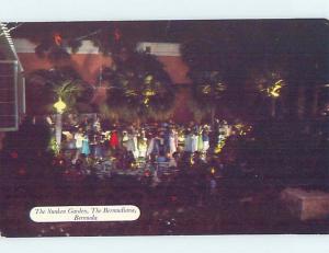 1950's DANCING AT SUNKEN GARDEN OF HOTEL Hamilton Bermuda F6471