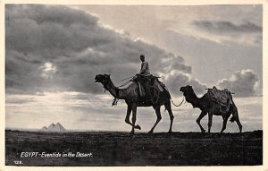 Eventide in the Desert Egypt, Egypte, Africa 1936 