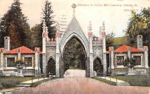 Entrance to Forest Hill Cemetery Utica, New York