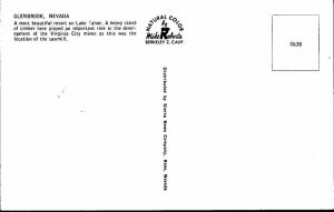 Postcard MOUNTAIN SCENE Glenbrook Nevada NV AO6464