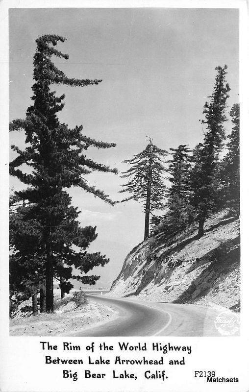 1940s Rim of the World Highway Arrowhead BIG BEAR LAKE CA Frasher 13024