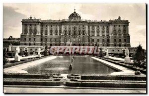 Postcard Modern Madrid's Royal Palace and the Sabatini Gardens