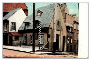 lMontcalm Headquarters Quebec City Quebec Canada UNP DB Postcard N22