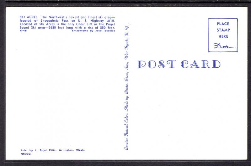 Skiing,Ski Acres,Snoqualmie Pass,WA