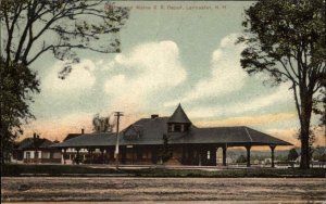 Lancaster NH B&M RR Train Station Depot c1910 Postcard