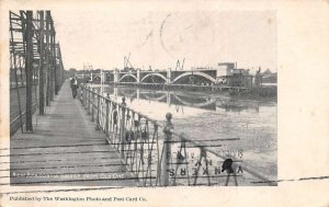 Washington DC New Anacostia Bridge from Old One Vintage Postcard AA109828