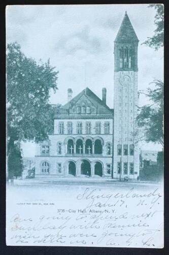 City Hall Albany NY 1906 Souvenir Post Card Co 3735 