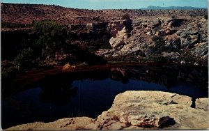 Vtg Camp Verde AZ Montezuma Well Montezuma Castle National Monument Postcard