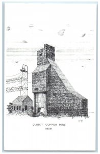 Quincy Cooper Mine 1858 Creative Country William Dezur Artist MI Postcard