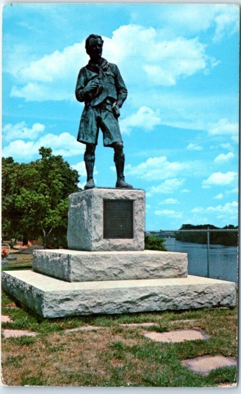 Postcard - Monument at the grave-site of W. D. Boyce - Ottawa, Illinois