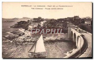 Postcard Old Marseille PonR the Corniche of Counterfeit Money