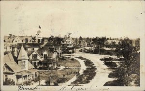 Pinehurst NC North Carolina View of Town Homes Used 1908 Real Photo Postcard