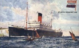 S.S. Minnewaska Atlantic Transport Line, Lines, Ship Unused light corner wear...